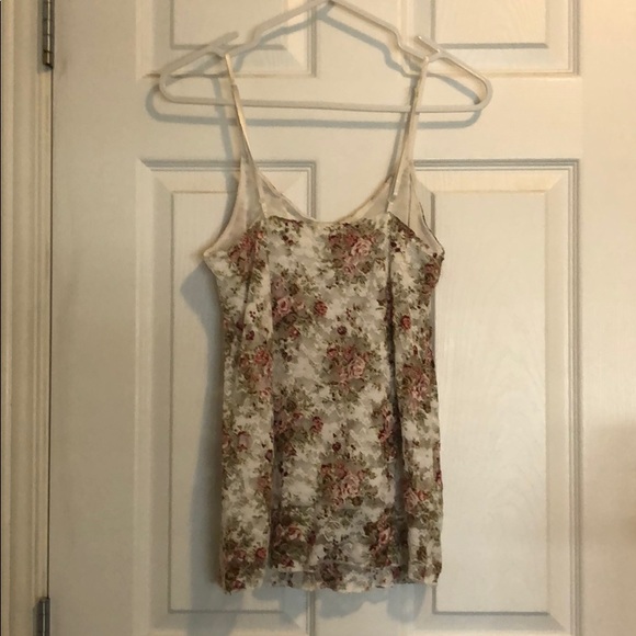 Costa Blanca White Lace Floral Cami Tank Top - Picture 2 of 5